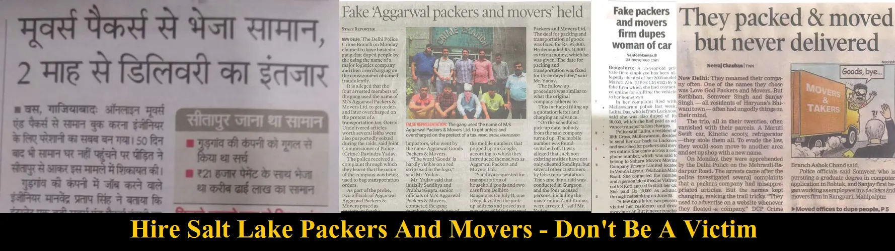 Salt Lake packers movers Kolkata